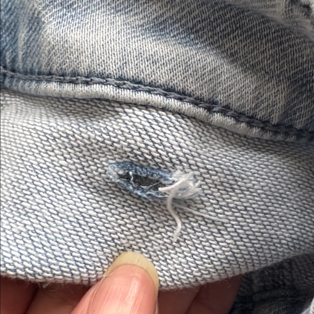 Faherty stretch terry patch pocket blue flare jeans retro hipster festival 26 - Picture 11 of 11